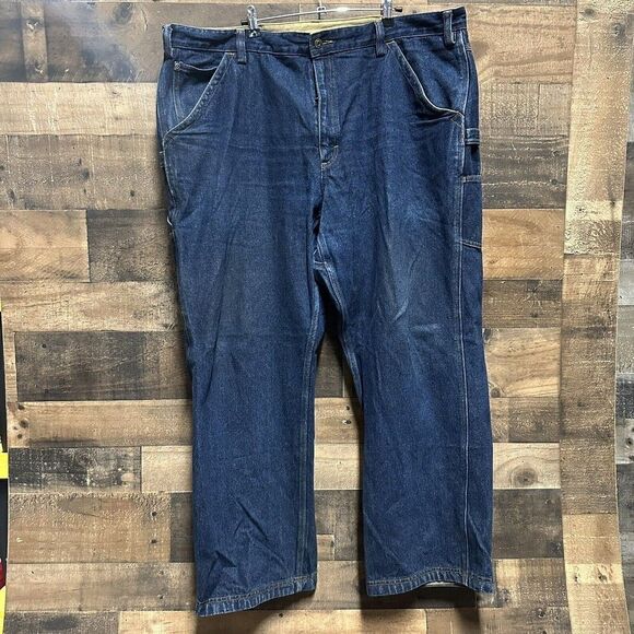 Duluth Trading Mens 44 x 30 Flex Ballroom Relaxed Fit Carpenter Jeans Stretch - Picture 1 of 12